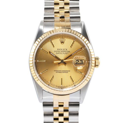 Rolex Datejust 16233 Champagne Tapestry
