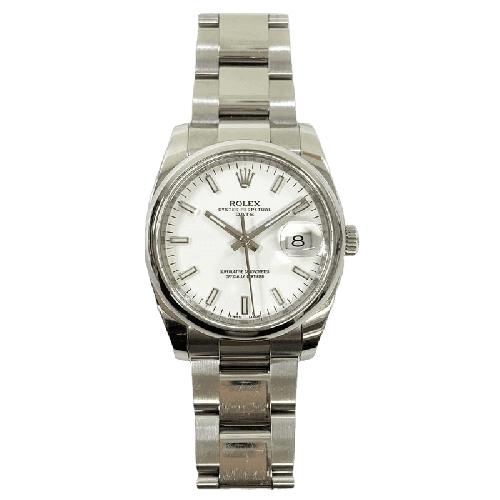 Rolex Oyster Perpetual Date 115200 White Dial Oct 2014