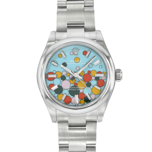 Rolex Oyster Perpetual 277200 Turquoise Celebration Motif