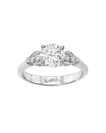 Diamond Engagement Ring 1.40 Carat 14K White Gold
